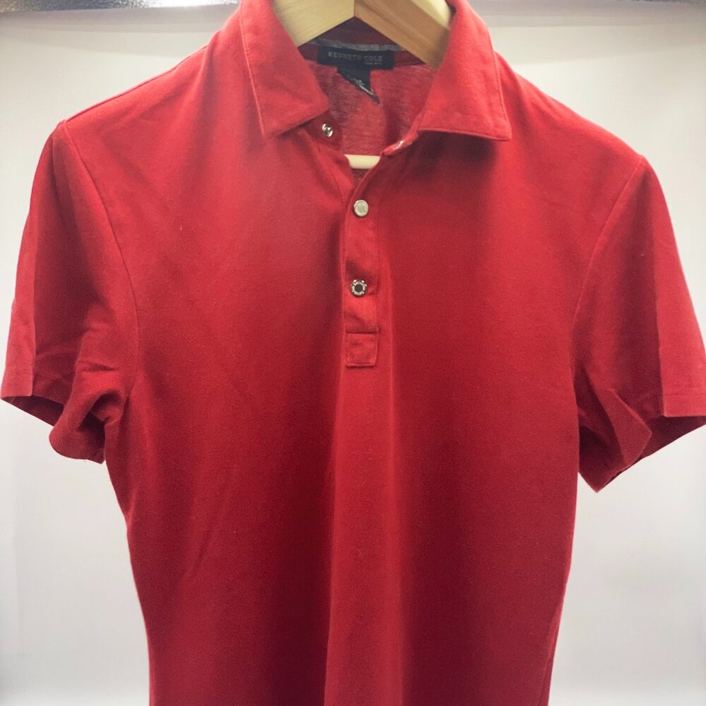 Kenneth Cole Men's Red Polo, Large
